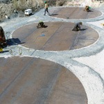 Tank Farm Floors being installed